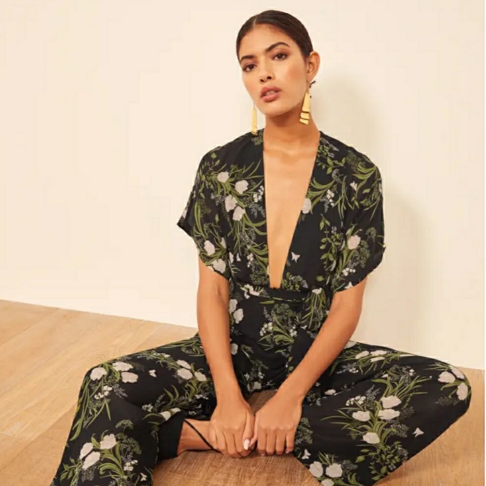 Reformation Floral Jumpsuit